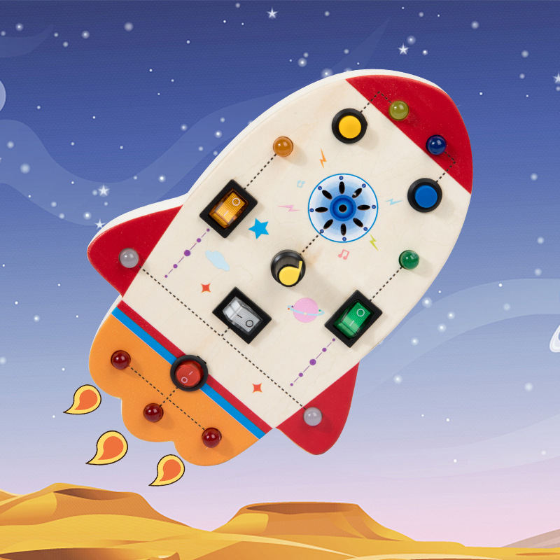 Wooden Animal Simulation Circuit Board Educational Toys