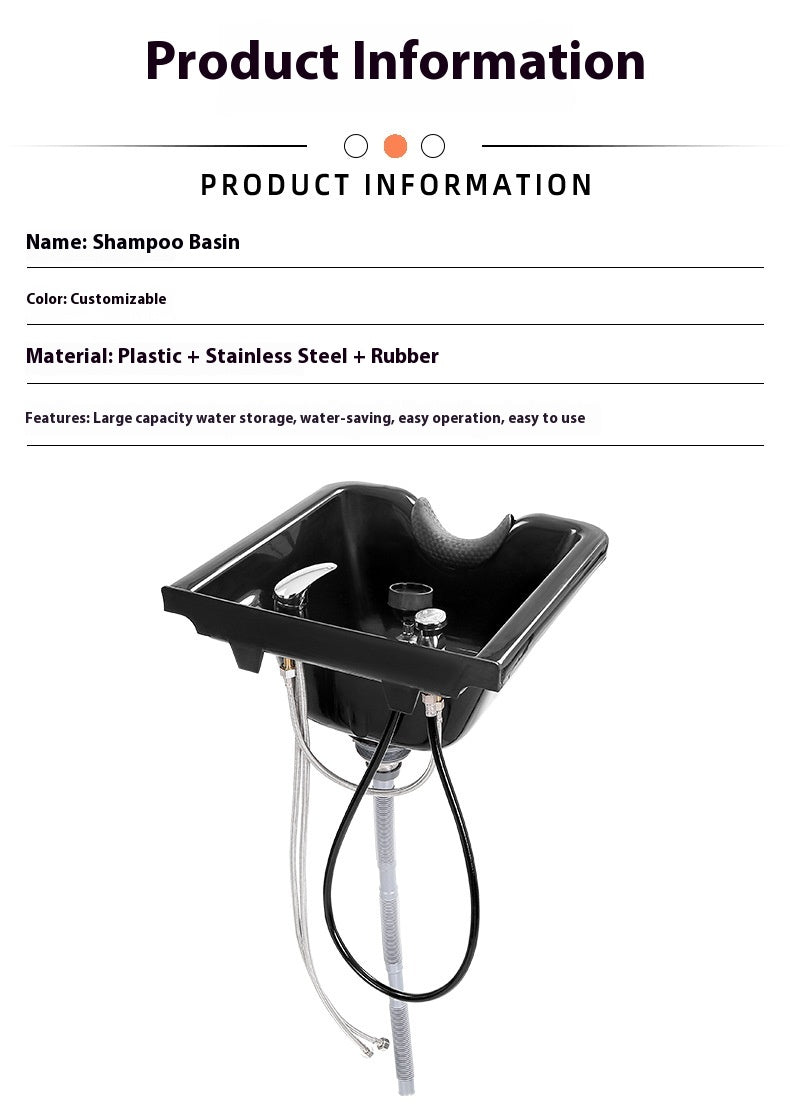 Barber Chair Shampoo Basin ABS Plastic Accessories