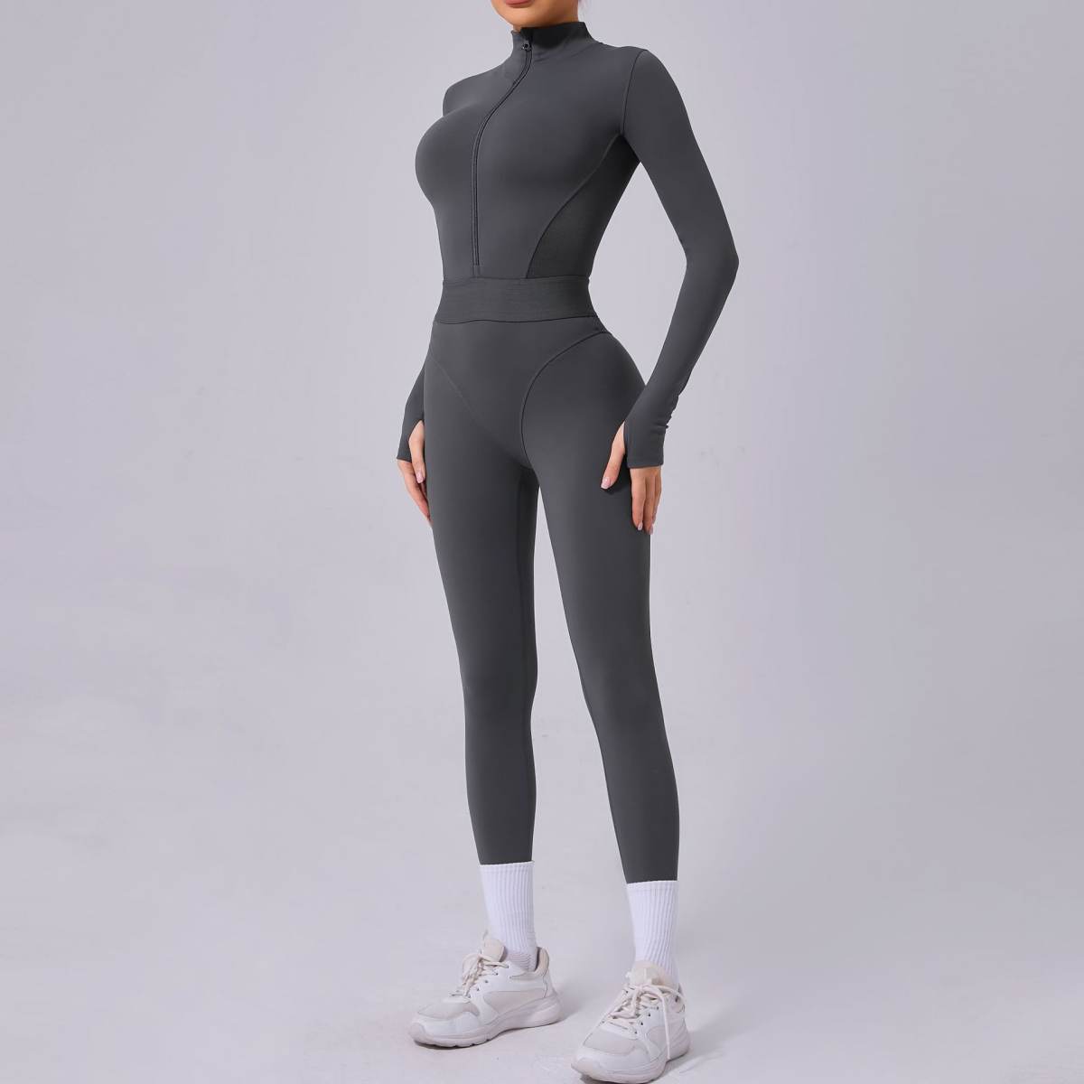 Women's Yoga Jumpsuit Tight Mesh On Both Sides
