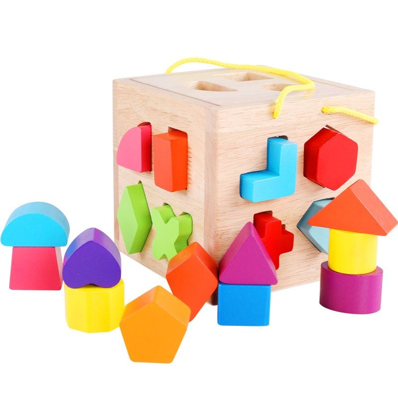 Geometric Shape Matching Baby's Building Blocks Educational Toys