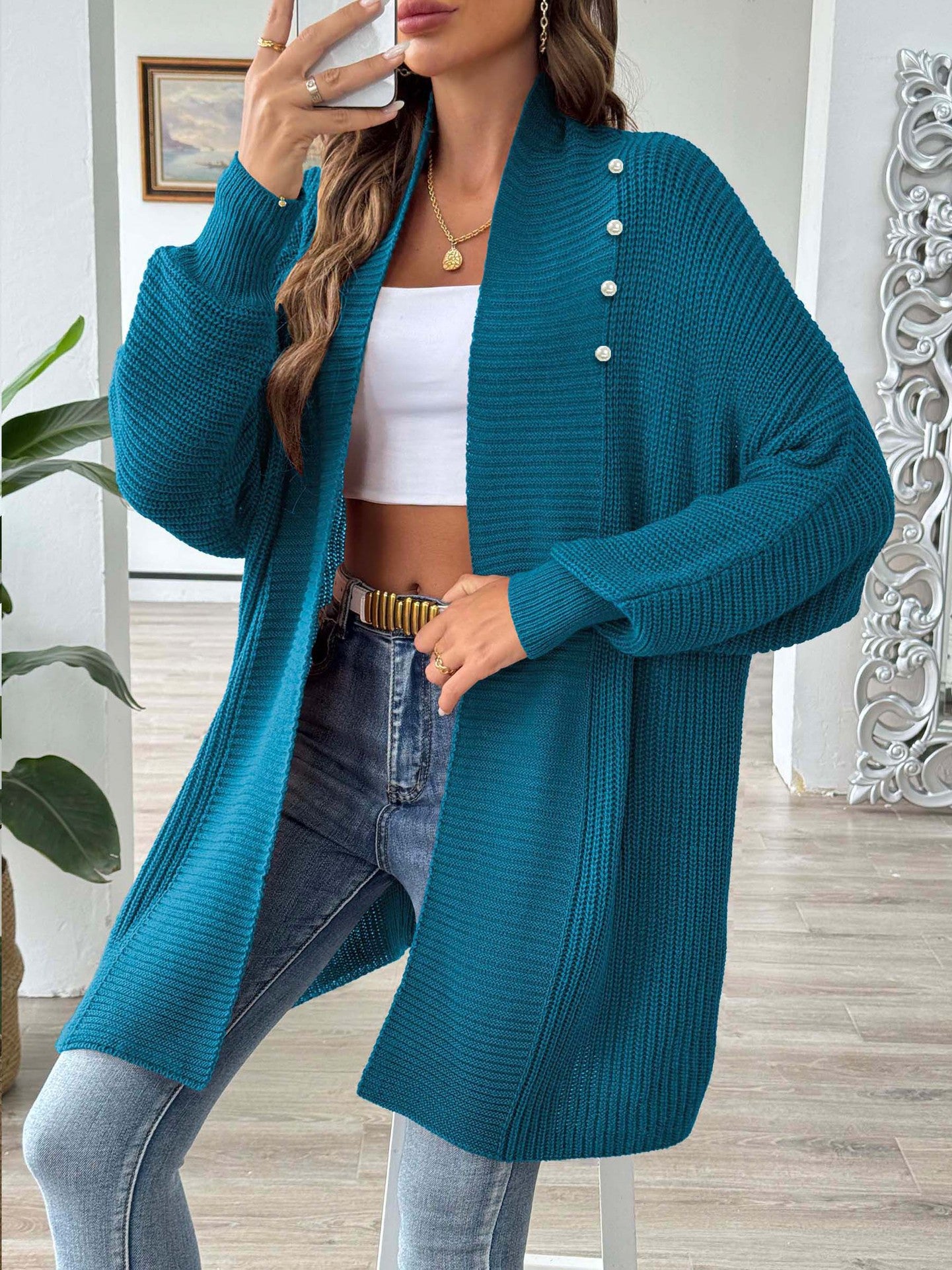 Women's Simple Fashion Loose Sweater Coat