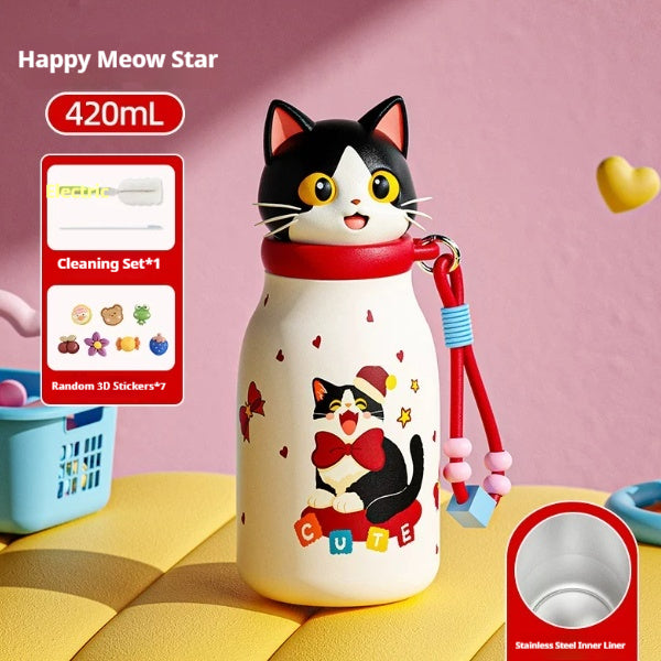 Ceramic Straw Mug for Women - Cute Drinking Cup with Lid and Straw for Home Office Use