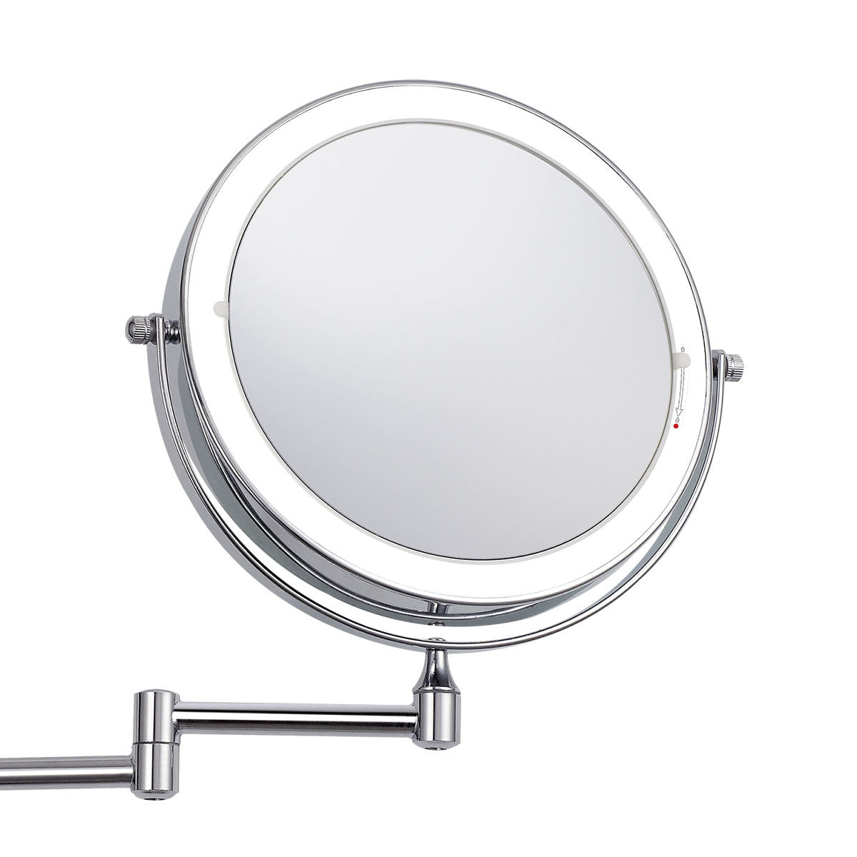 8-inch Folding LED Makeup Mirror, Wall-mounted Dressing Mirror