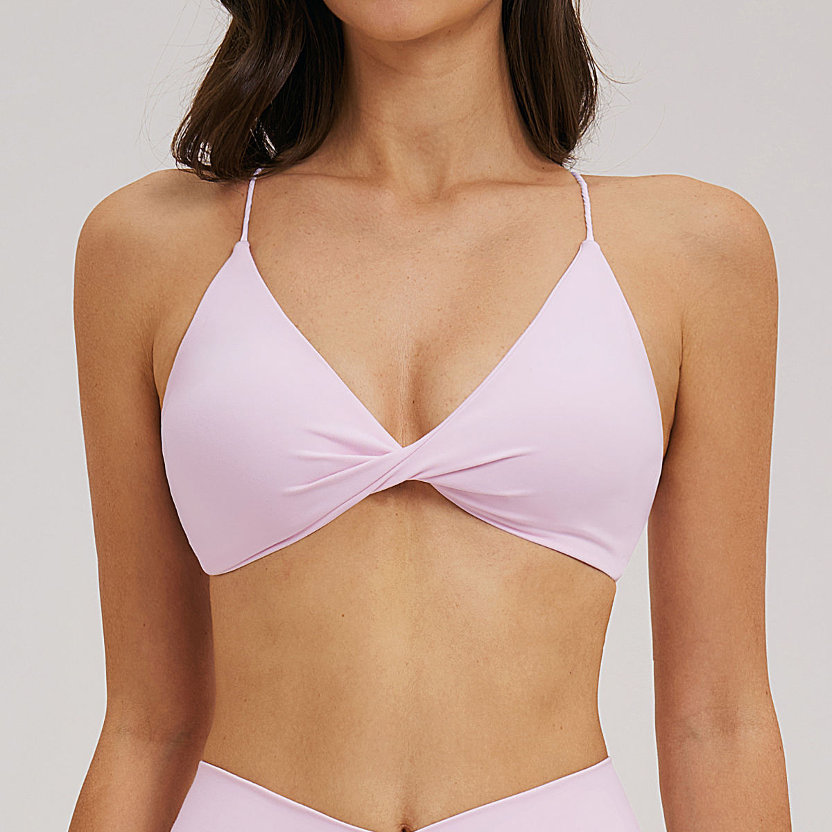 V-neck Thin-strapped Back-flattering Casual Yoga Bra