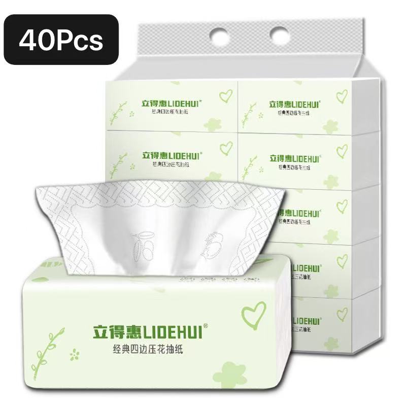 80-pack Value Household Box Of Facial Tissues