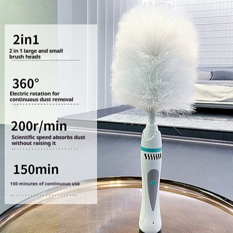 Electric Dust Removal Feather Duster Charging Automatic Dust Removal