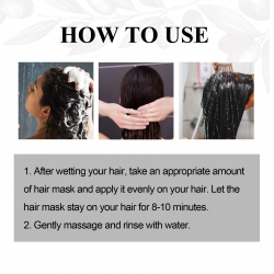 OUHOE Collagen Hair Mask, Repair Dry And Frizzy Hair Deep Moisturizing And Smoothing Hair Treatment Mask