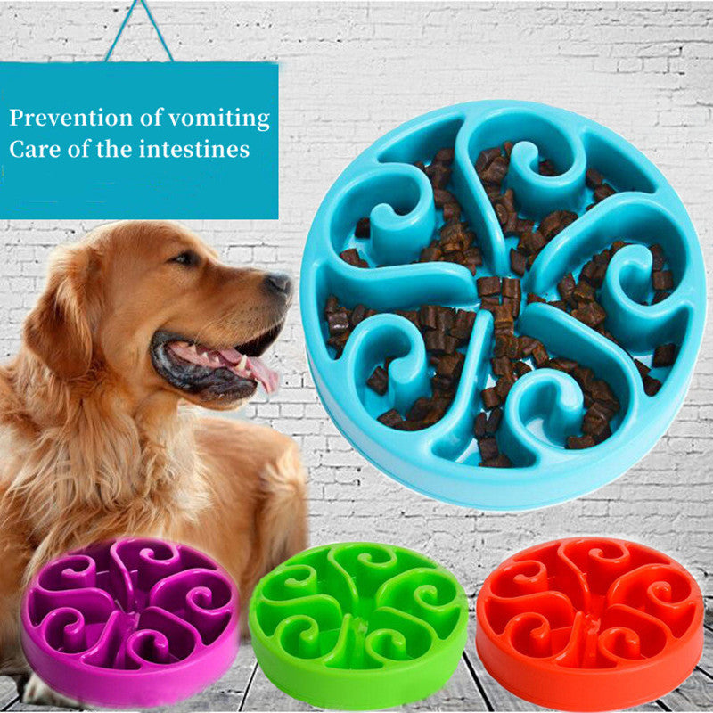Pet Dog Slow Feeder Bowl Non Slip Anti-Gulping Slower Food Feeding Dishes Eco Dog Bowl For Large Medium Small Dogs Puppy Measured