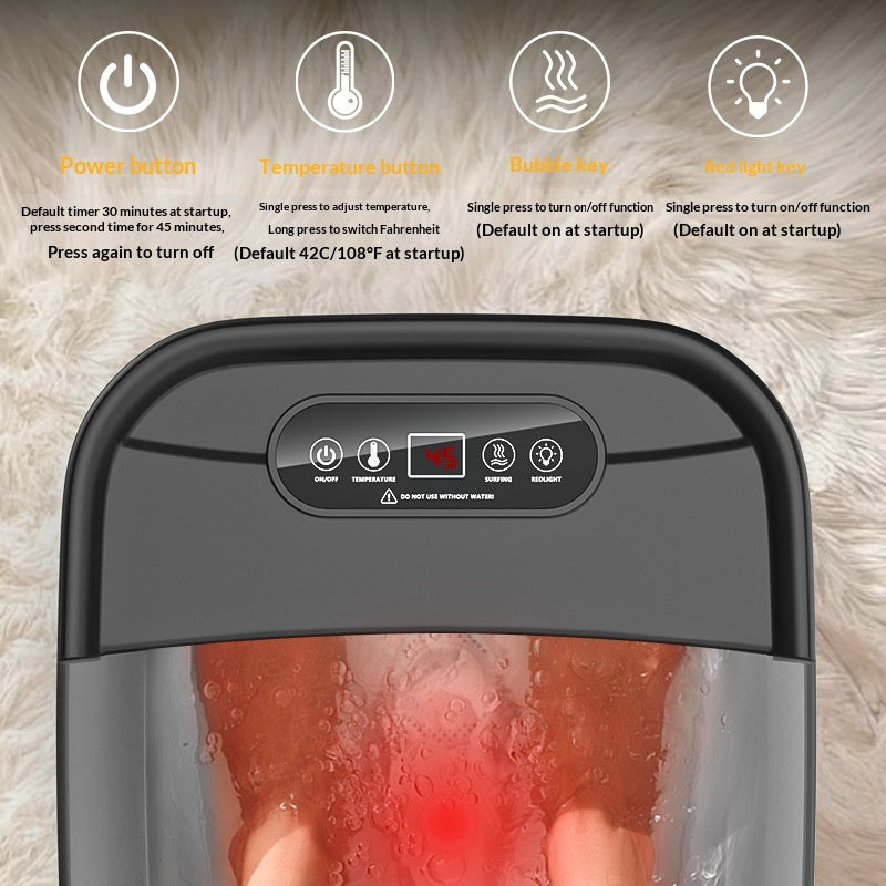 Fully Automatic Home-use Electric Foot Bath Basin With Constant-temperature Heating