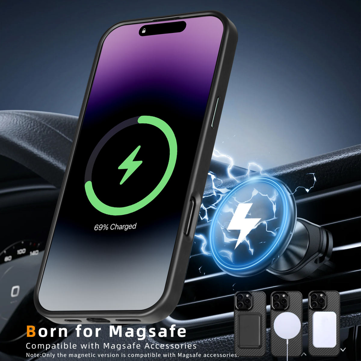 Metal Frame Kevlar Mobile Phone Shell