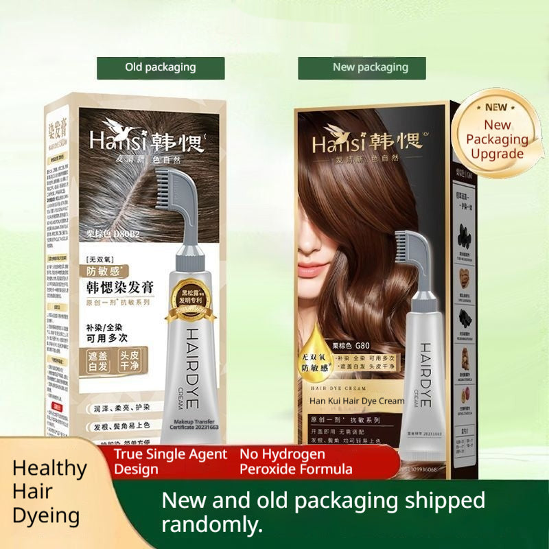 Household Plant-based Hair Dye Touch-up Comb
