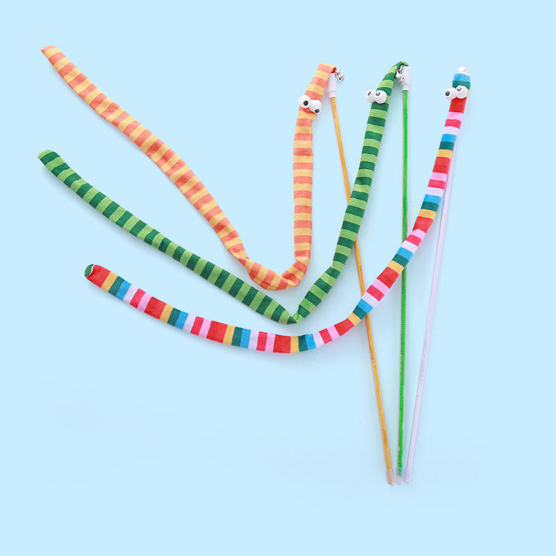 Cat Wands Plush Cat Teaser Toy With Cute Shape And Vivid Color Interactive Cat Toys For Cat And Kitten