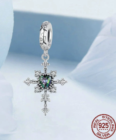 Retro Pattern Cross DIY Pendant Accessories