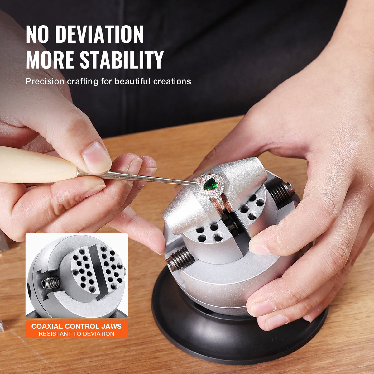 Ball Vise, 3" Engraving Setting Tool, 360° Rotation Engraving Block Vise, 70 PCS Attachment Jewelry Engraving Block Tools Standard Block For Gemstone Inlay And Small-Scale Engraving