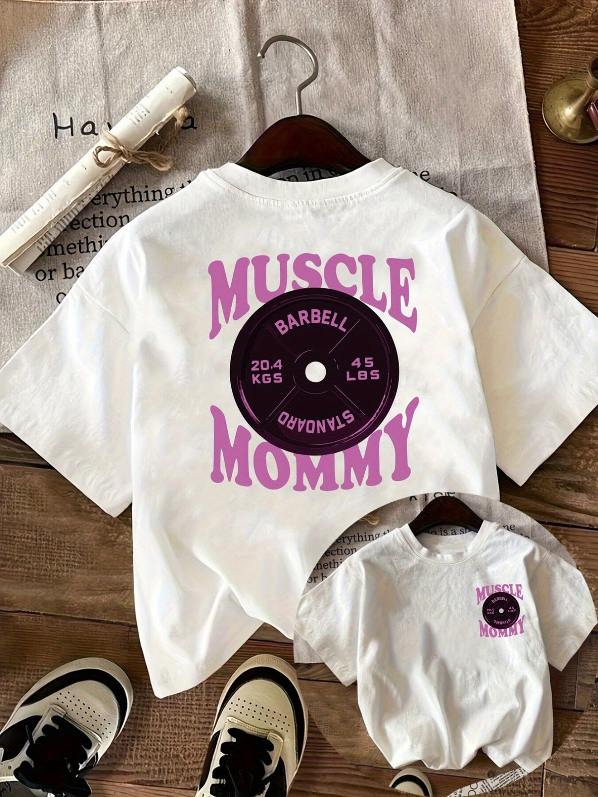 Fitness Mom Printed Crew-neck Unisex Casual