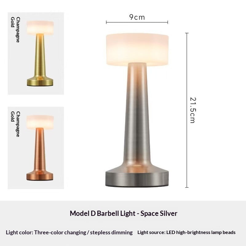 Metal Desktop Touch-Activated Creative USB-Charging Desk Lamp