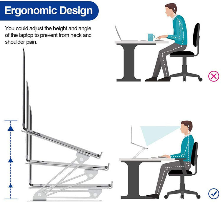 Aluminum Alloy Folding Cooling Computer Bracket