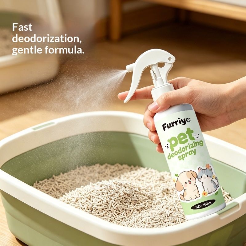 Pet Deodorizing Spray Quick Odor Eliminator And Freshener