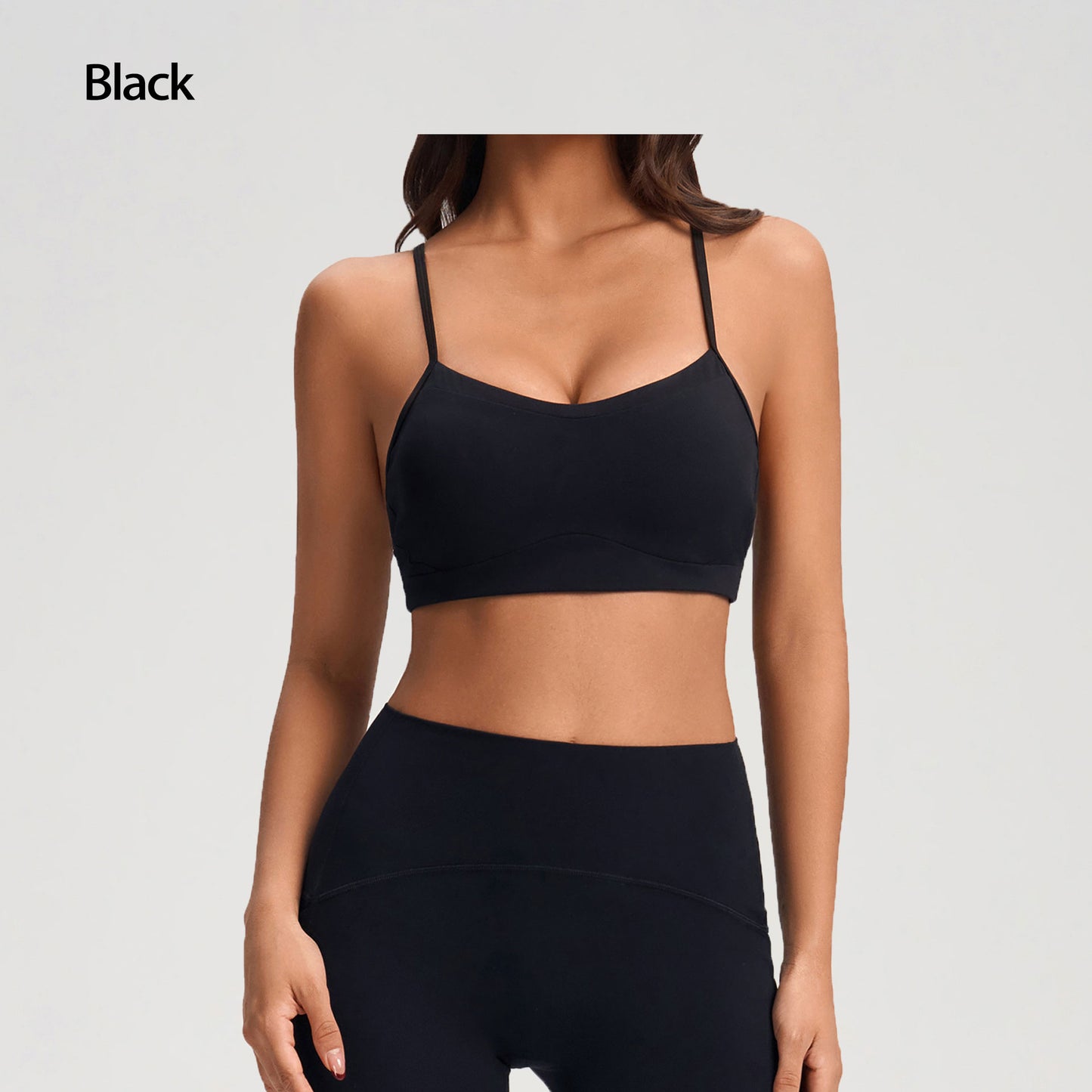Yoga Sports Bra For Women With Thin Straps, Beautiful Back Design, Small Camisole, Push-up Anti-Sagging Fitness Bra