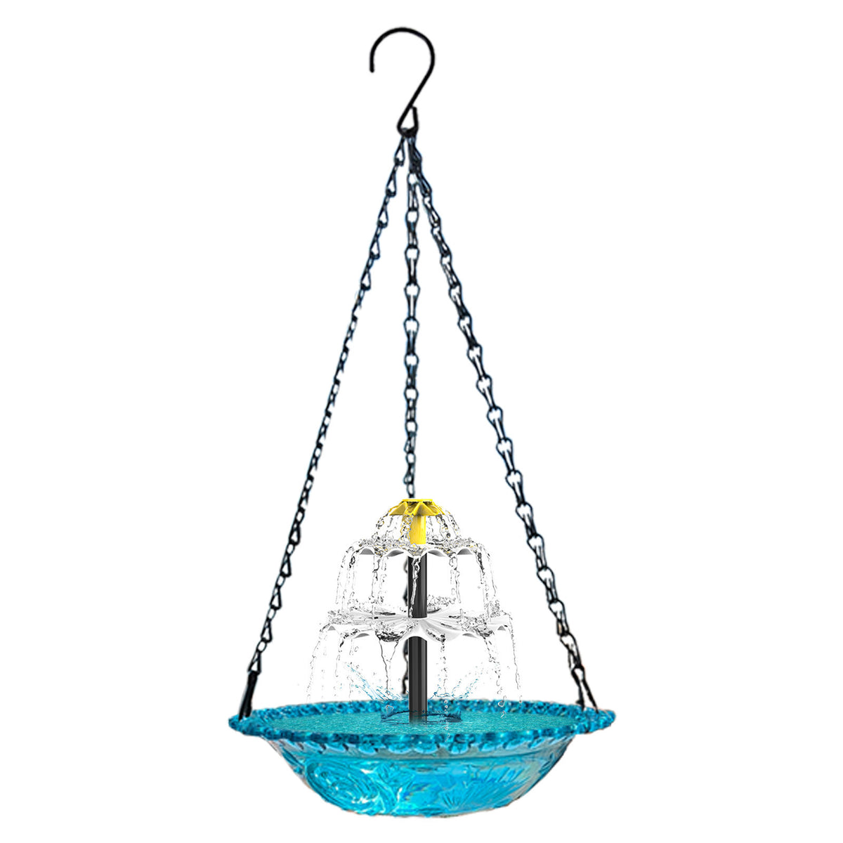 Solar-Powered Fountain Bird Feeder Bird Bath