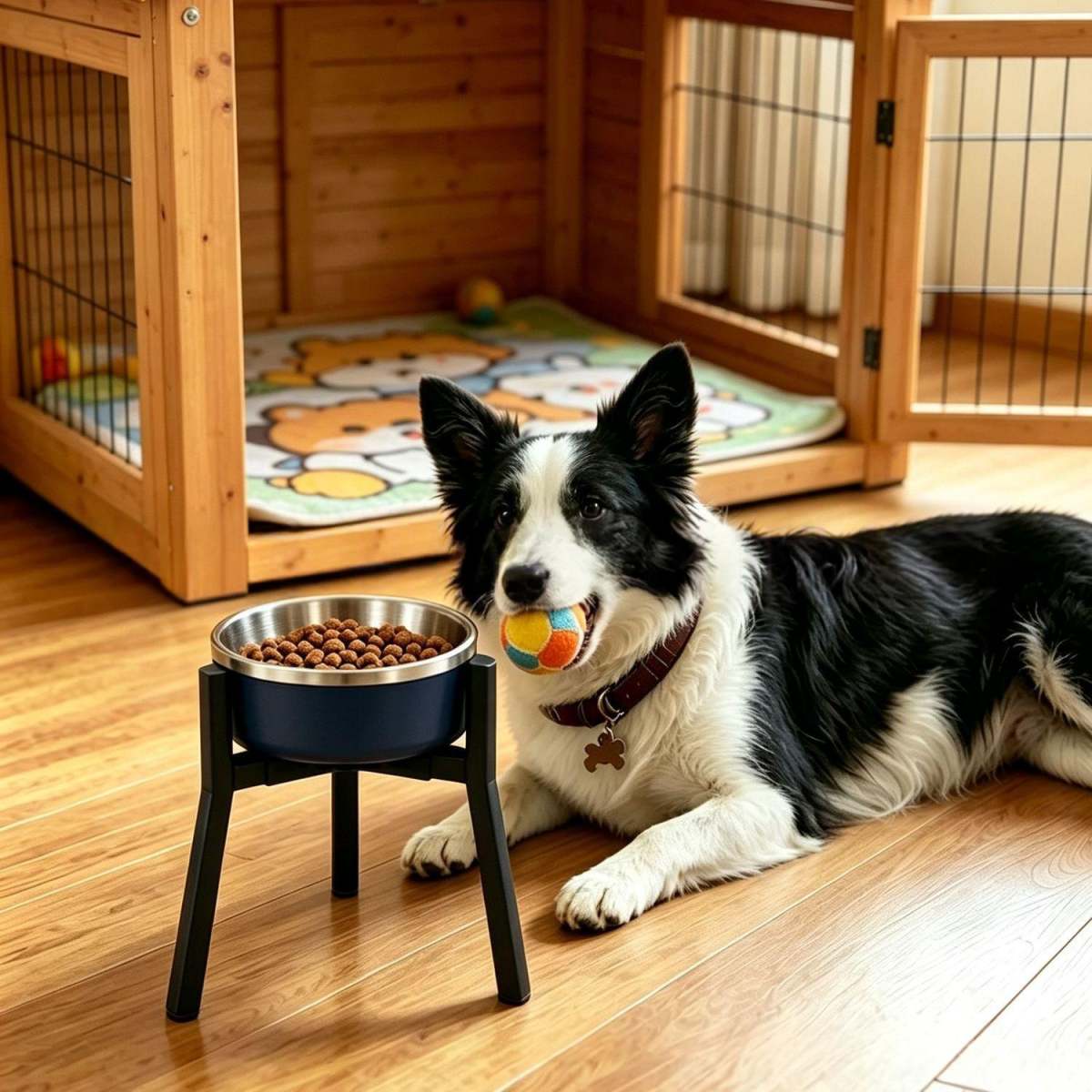Adjustable Dog Bowl Pet Feeder Stand