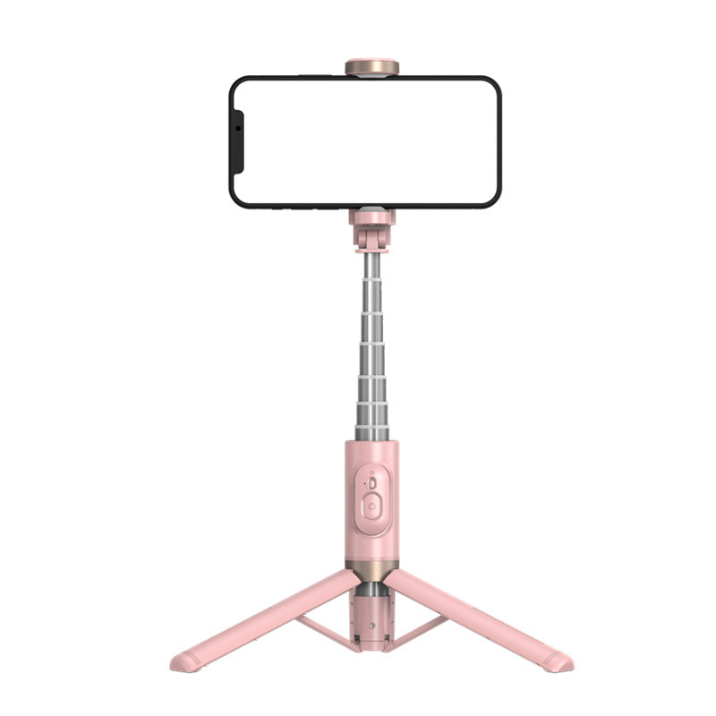 Mobile Phone Live Streaming Extension Pole Bluetooth Aluminum Alloy Desktop LED Fill Light Tripod Selfie Stick