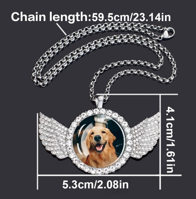Customized Cat And Dog Pet Picture Necklaces Personalized Gifts For Family And Friends