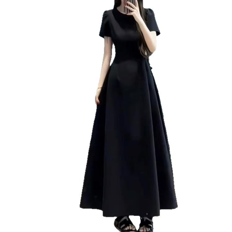 New French-style Tea-length Dress For Women