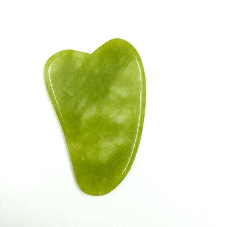 3-in-1 Jade Roller and Gua Sha Facial Kit | 100% Natural Jade Stone Massager Set for Anti-Aging, Wrinkle Reduction & Skin ...
