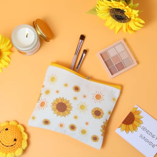 Sunflower Gifts Baskets for Women-7 Pcs Unique Birthday Gift for Sister, Fun Get Well Basket after Surgery for Female, Sel...