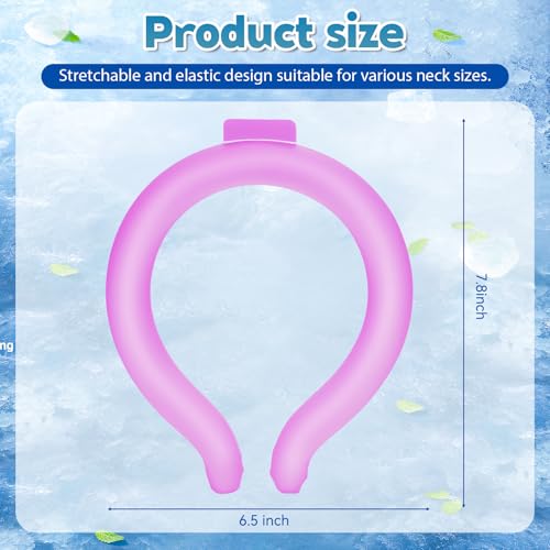 Neck Cooling Tube - Reusable Ice Neck Cooler, Wearable Cooling Neck Wrap for Personal Cooling Relief, PCM Cooling Device f...