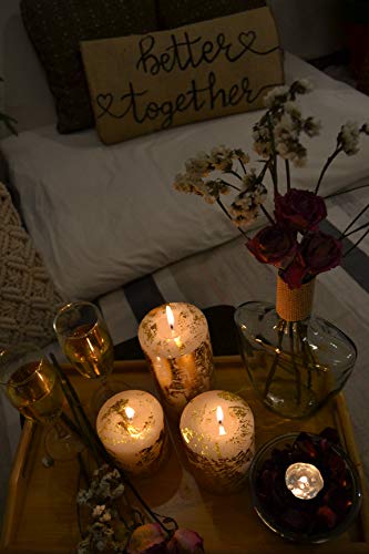 AuraDecor Unscented Pillar Candle Set of 3 (3inch*3inch, 3inch*4inch, 3inch*6inch) || Unscented Candle || Long Burning || ...