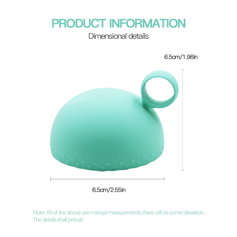 Generic Silicone Makeup Brush Cleaner, Brush Scrubber Bowl, Portable Washing Tool Cosmetic Brush Cleaner (Cyan)