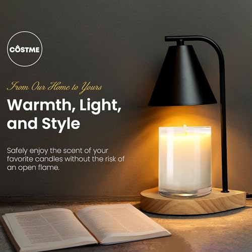 Candle Warmer Lamp with Timer Dimmer, 2H/4H/8H Timer, Birthday Gifts for Women Mom, House Warming Gifts New Home Decor, Bl...