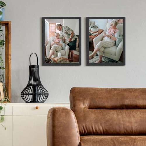 upsimples 11x14 Picture Frame, Wall Gallery Photo Frames with Engineered Wood, Black 1 Pack