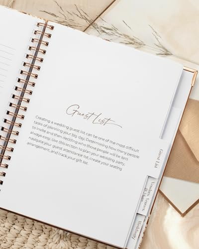 Beautiful Boho Wedding Planner Book and Organizer - Enhance Excitement and Makes Your Countdown Planning Easy - Unique Eng...