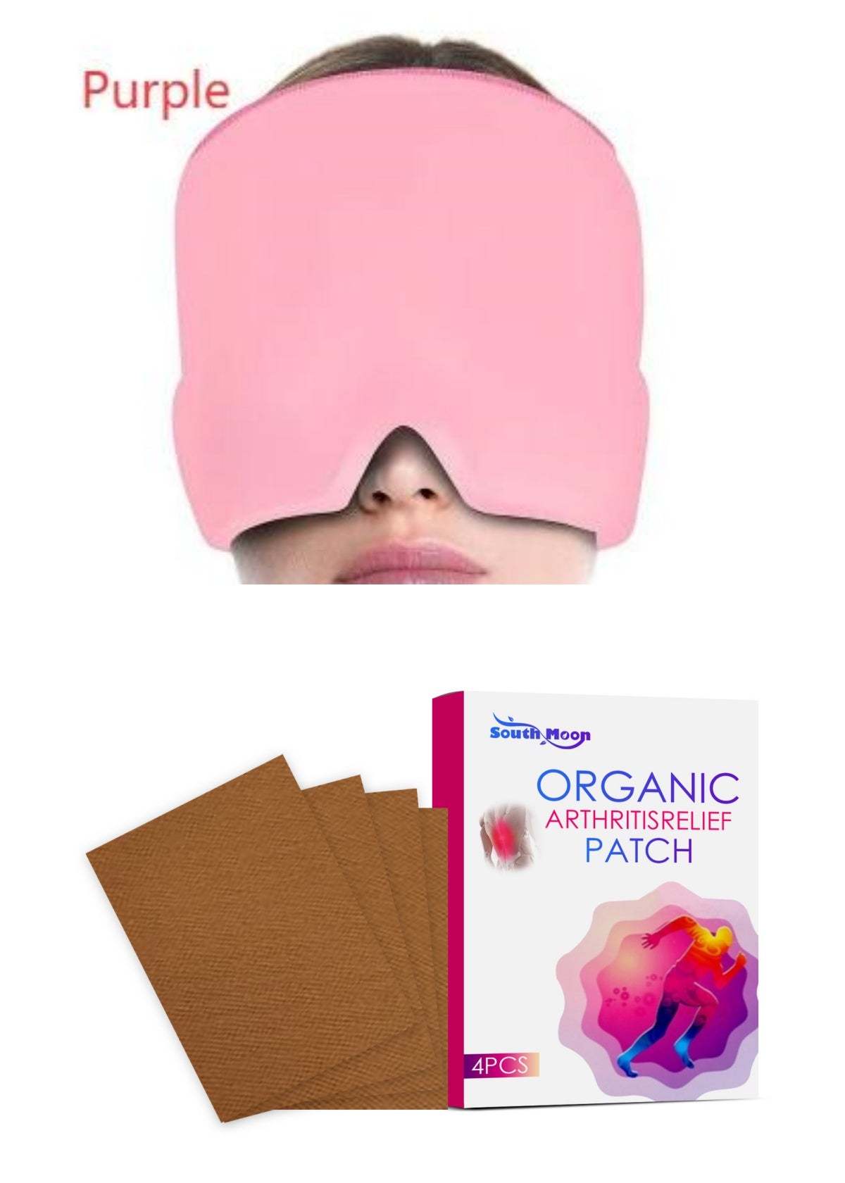 Gel Mask Ice Compress Head Cover Physical Cooling Relieve Headache