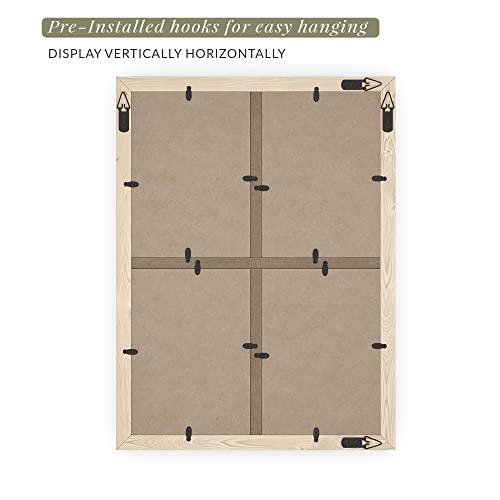 Barnyard Designs 4x6 or 5x7 Collage Picture Frames, 4 Photo Openings w/Mat for Multiple Pictures, Distressed Rustic Wood F...