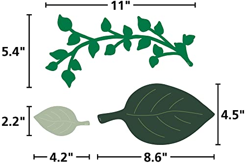 Teacher Created Resources Green and Gold Leaves Paper Accents for Flower Wall Backdrops Party Photo Backdrops, Classrooms ...