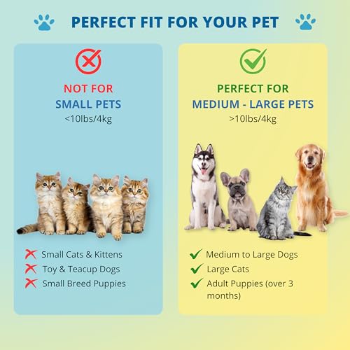 Double-Sided Pet Dog Cat Brush for Detangling Deshedding & Removing Small Mats plus Rubber Dog Bath Brush for Grooming, Sh...