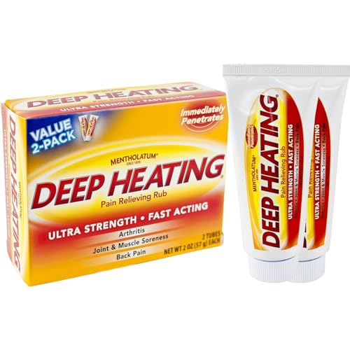 Mentholatum Deep Heating Pain Relieving Rub 2 x 2 Ounce (3 Pack)
