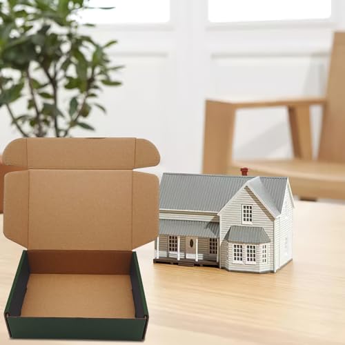 25 Pack Corrugated Packaging Box Mailers Shipping, Green Recyclable Cardboard Small Gift Mailer Boxes for Shipping Packagi...