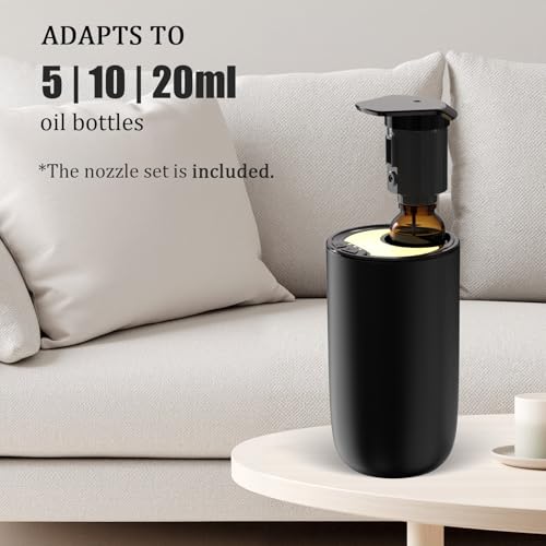 Waterless Car Essential Oil Diffuser, Premium Aluminum Alloy Cold-Air Atomizing Scent Machine Aromatherapy for Home/Offic...
