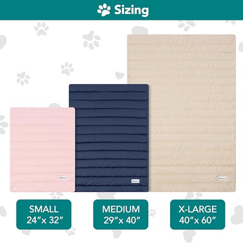 PetAmi Cooling Mat for Dog, Premium Pet Cooling Blanket for Crate Kennel, Indoor Cat Cool Sleeping Pad, Q-MAX Cold Sofa Co...
