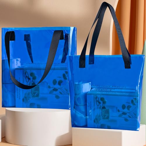 TotePrint Beach Bag Waterproof Clear Tote Bag12.2"x11.81"x4.33" Sandproof with Handles, Heavy Duty PVC for Pool & Travel