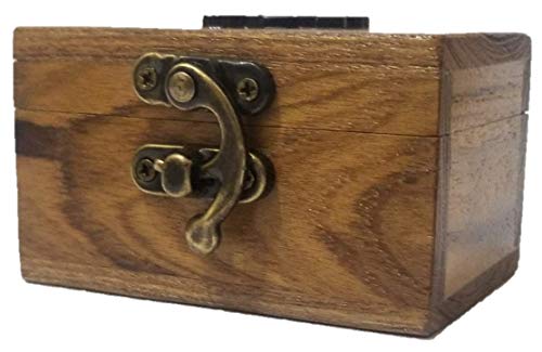 RK Collections Cross Rosary Box Made of Teak Wood | First Communion Jewelry Box | Trinket Box for Rosary Beads, Keepsakes,...