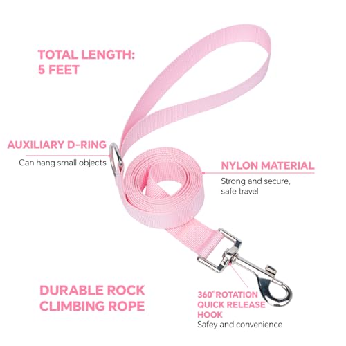Cat Harness and Leash Set with AirTag Holder: Upgraded Escape Proof Vest with Lead for Small Dog Puppy Large Cat Walking,S...