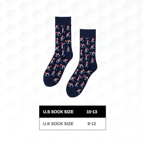 Shanker Golf Socks - Funny Angry Golfer Socks - Funny Golf Gift for Men - 1 Pair per Pack - Size 10-13