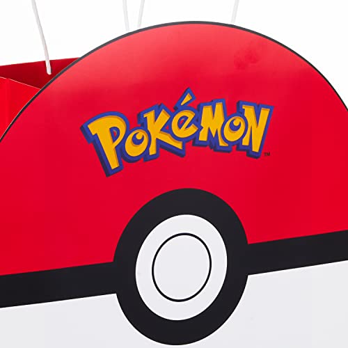 Hallmark Pokémon Gift Bag Bundle (9" Medium PokéBall and 15" Extra Large Pikachu) for Kids, Birthdays, Christmas, Valentin...