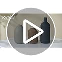 Joynisy Ceramic Vase Set of 3,Neutral Modern Vases for Bouquet Pampas Grass Dried Fresh Flowers,Rustic Home Decor for Livi...